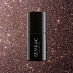 Oja UV Semilac 333 maro cu sclipici Shine Brown 7 ml